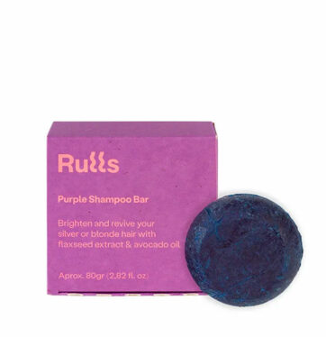 Champú sólido matizador rubios para rizos Purple shampoo bar de RULLS