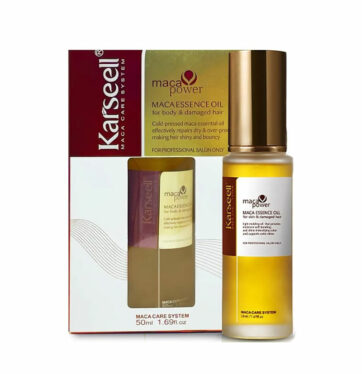 Serum Capilar de Aceite de Argán Marroquí, para Cabello, Piel y Uñas, Prensado en Frío, Queratina, Cabello Seco y Dañado de Karseell BETH'S HAIR