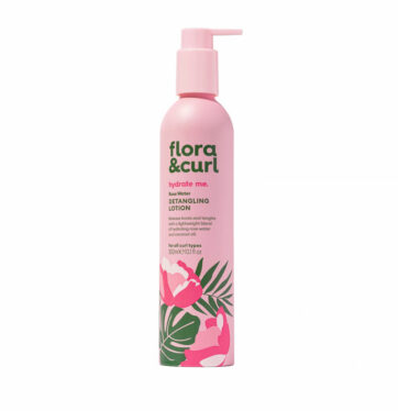 Loción desenredante rizos sin aclarado leave-in Rose Water Detangling Lotion de FLORA & CURL BETH'S HAIR