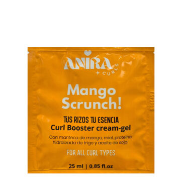 Gel definición rizos Mango Scrunch! en formato sobre Sachet de Anira Curls 25ml BETH'S HAIR